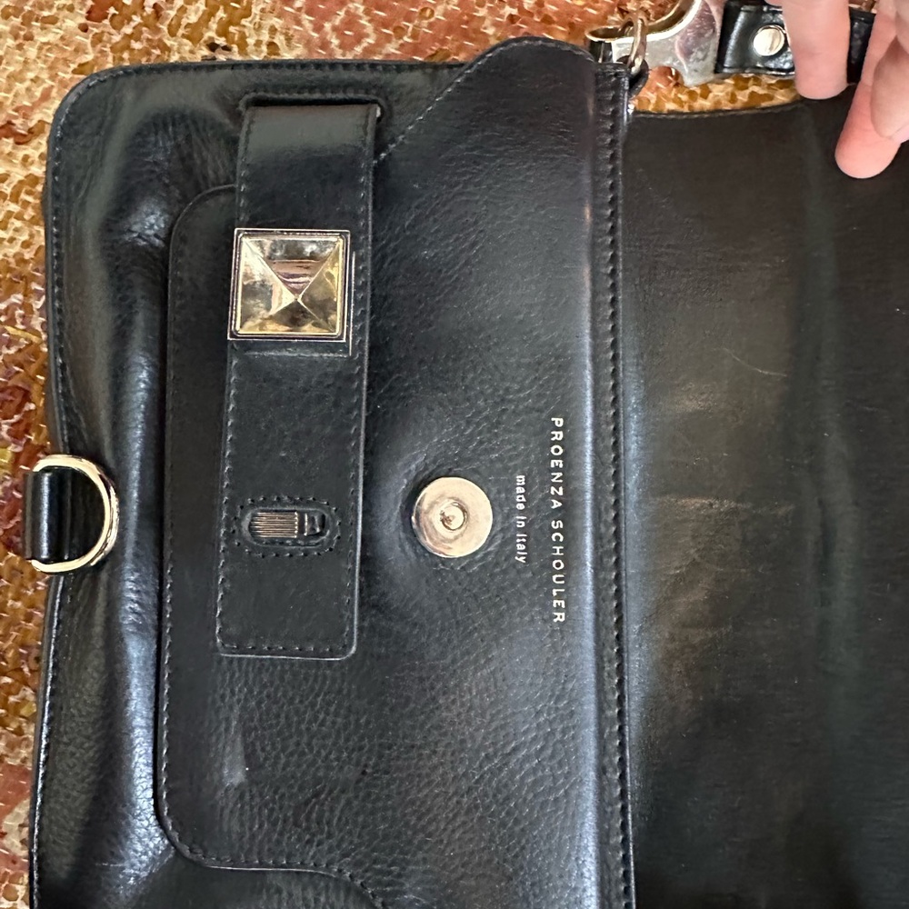 Proenza Schouler PS11 Black Leather Crossbody Bag - Picture 2 of 6